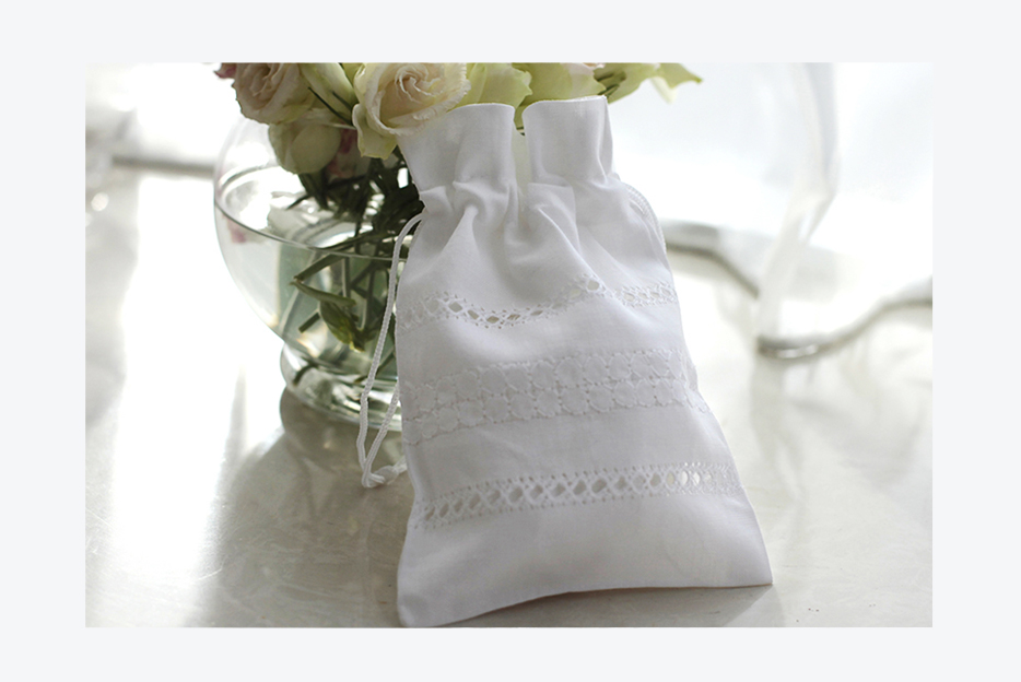 wedding gift bag handmade embroidery