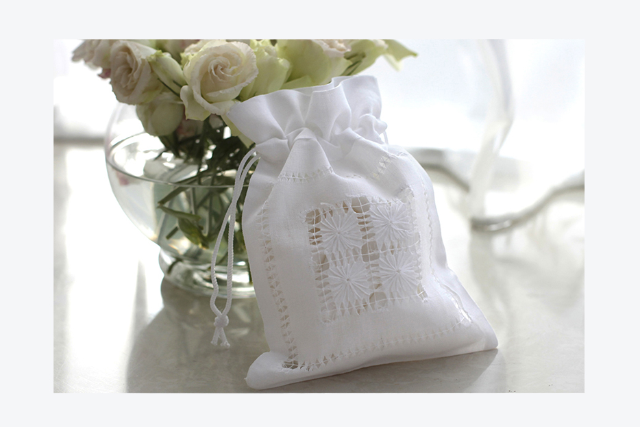 wedding gift bag handmade embroidery