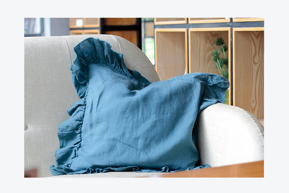 100% linen cushion （heavy）